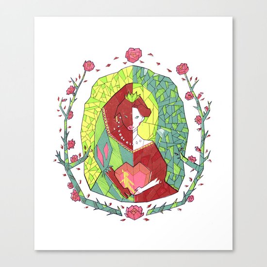 Beau and the Beast Canvas Print