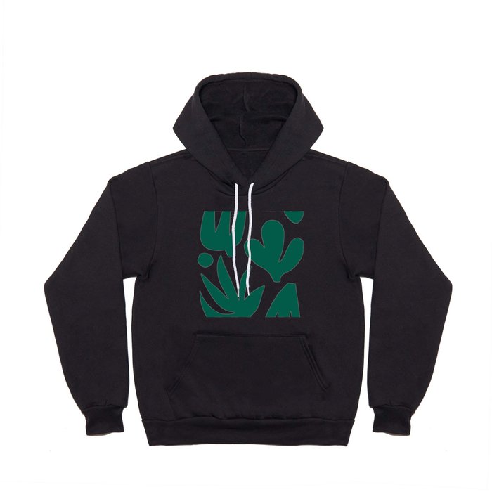 Bottle Green Collage: Paper Cutouts Matisse Edition Hoody
