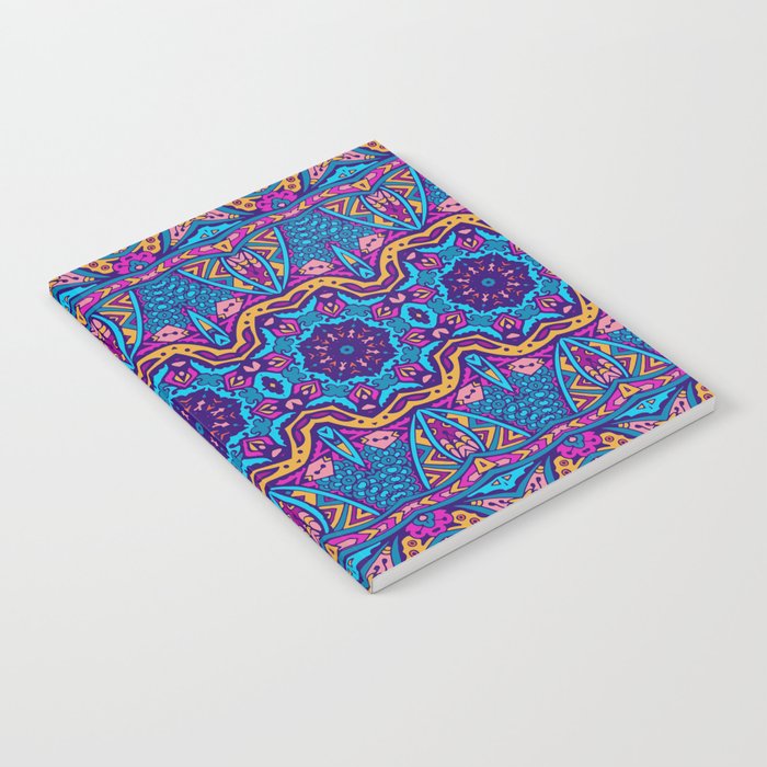 Ethnic Textile Print Seamless Pattern Notebook