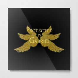 Protected by Gabriel Metal Print