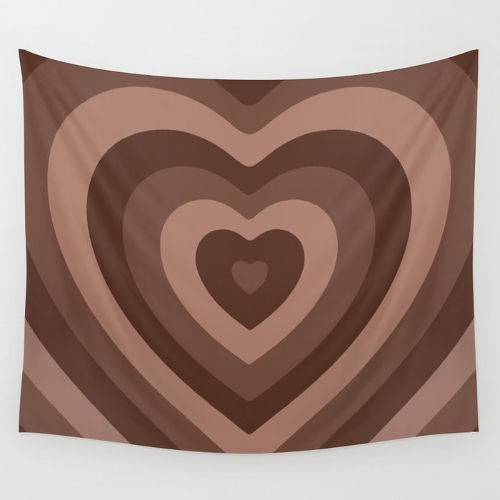 Chocolate HeartBeat Wall Tapestry