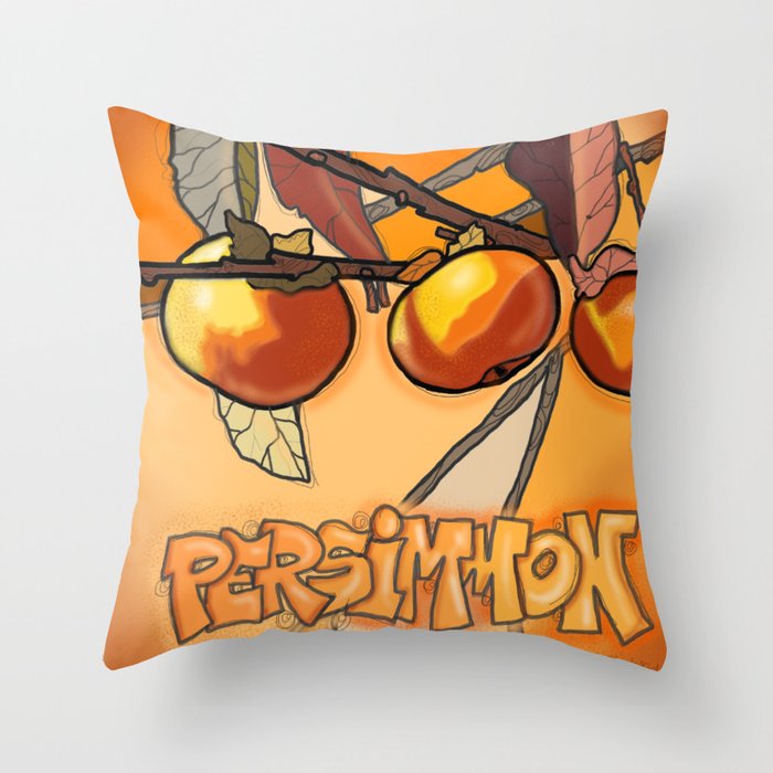 Persimmon Throw Pillow