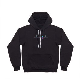 Suicide Awareness Heartbeat Happy Ribbon Support Hoody
