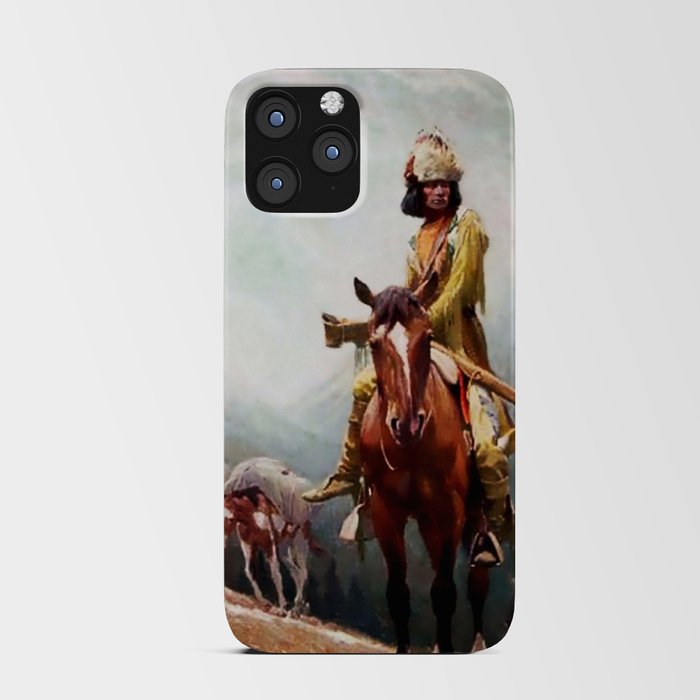 “The Breed Trapper” by W Herbert Dunton iPhone Card Case