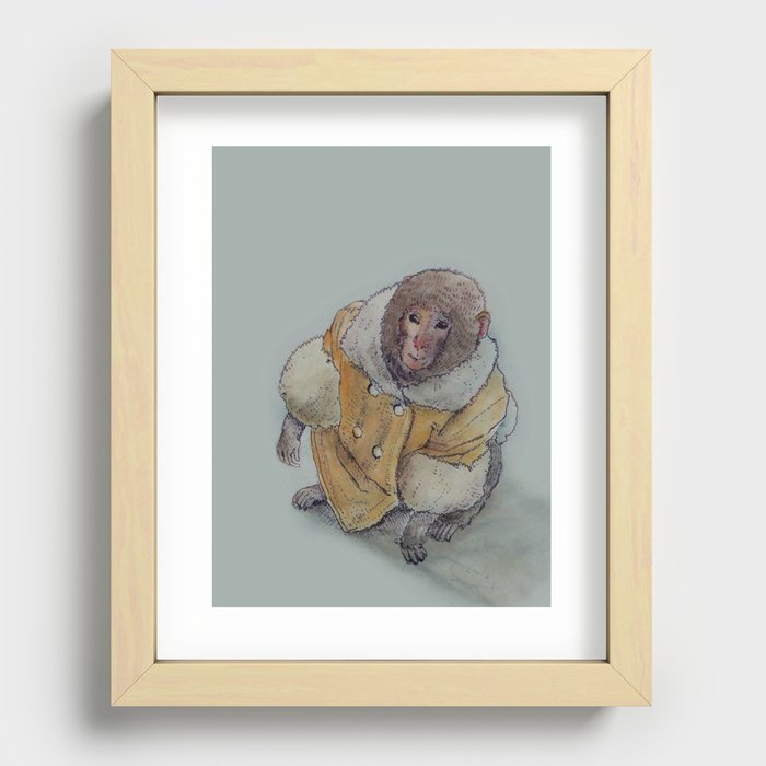 Grillig Geniet Blijkbaar ikea monkey Recessed Framed Print by flower | Society6