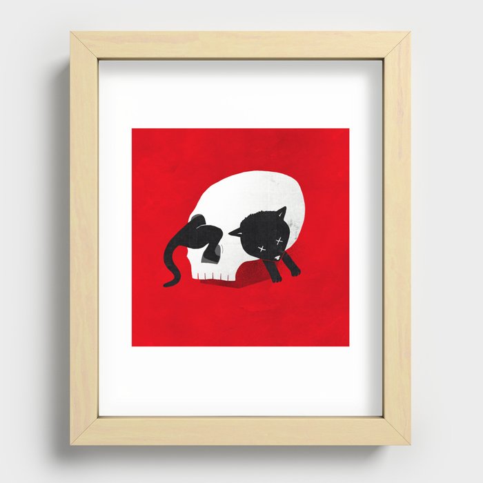 CURIOSITY KILLED THE CAT Recessed Framed Print