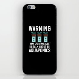 Aquaponic Fish Tank System Farmer Gardening iPhone Skin