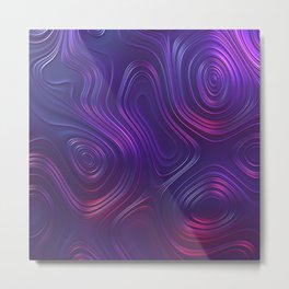 ultra Metal Print | Illustration, Figurative, Pattern, Black And White, Digital, Purpple, Graphicdesign, Ink, Pop Art, Abstract 