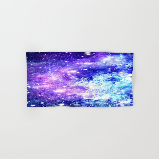 Chaotic Space : Galaxy Bright Purple & Blue Hand & Bath Towel