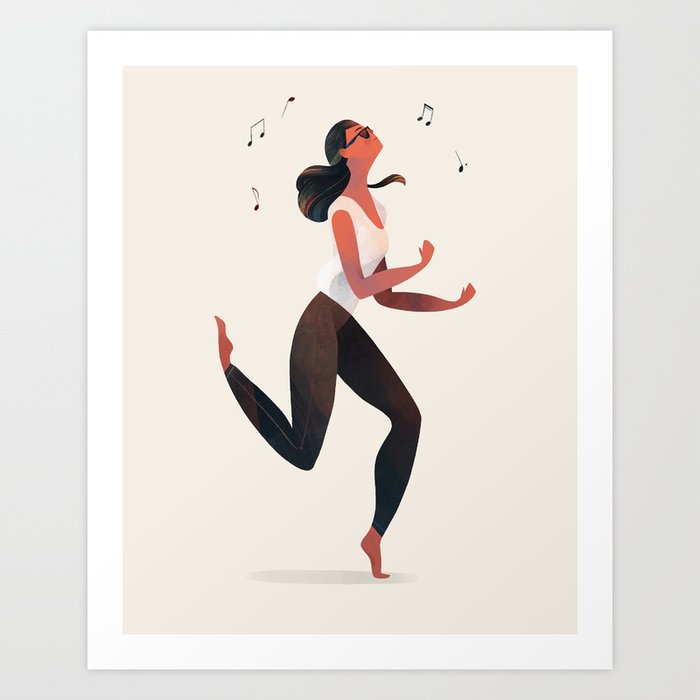 Dancing Girl Art Print