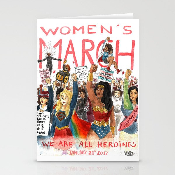 Women's March 2017 Stationery Cards