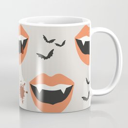 Vampire Smile Pattern Coffee Mug