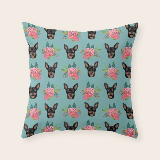 pillows with dog faces