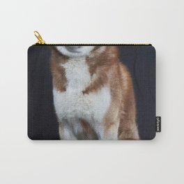 Cunning Look Red Siberian Husky Dog  Carry-All Pouch