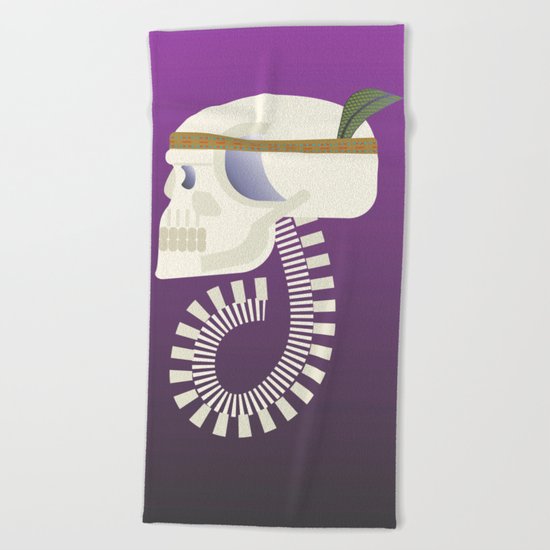 Indie G skull Beach Towel