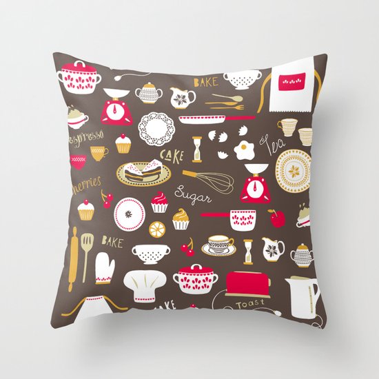 Teatime Treat Throw Pillow