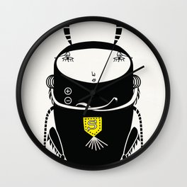 black cricket Wall Clock
