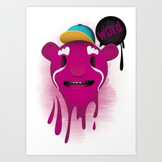 Word Up Art Print