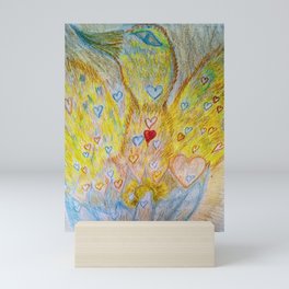 Pheonix rising out of Lotus Mini Art Print