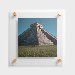 Mexico Photography - Ancient Building Under The Blue Sky Floating Acrylic Print