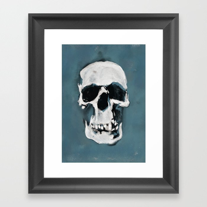 The Sherlock Skull Framed Art Print
