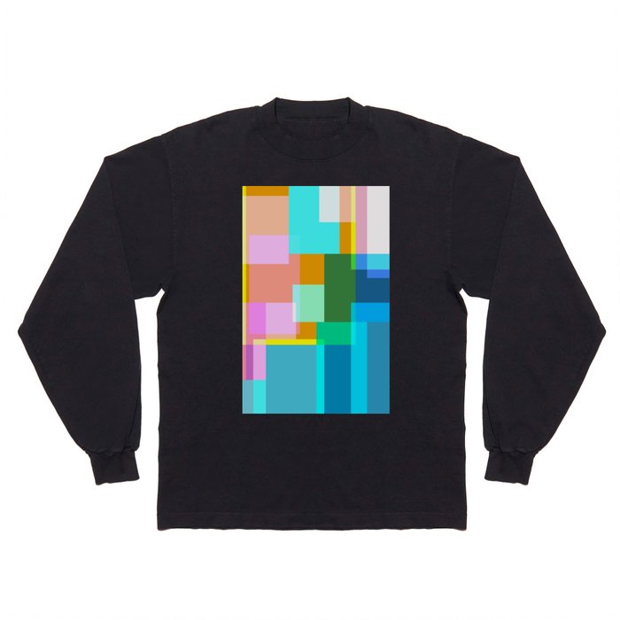 Colorful Geometric Shapes 14  Long Sleeve T Shirt