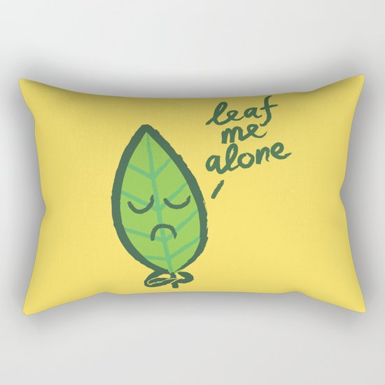 The introvert leaf Rectangular Pillow