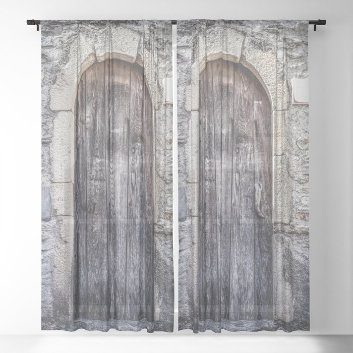 Old French Door Sheer Curtain By Mariaheyens Society6