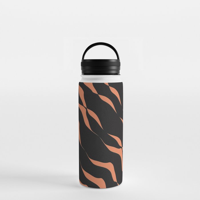 Scandinavian wave pattern 04 Water Bottle