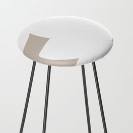 Abstract Earthy Shapes Minimalist Counter Stool
