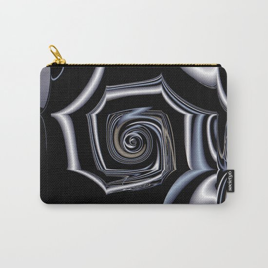TGS Fractal Abstract in Winter Carry-All Pouch
