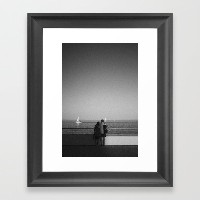 Lovers in Barcelona Framed Art Print