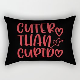 Cuter Than Cupid Valentine's Day Rectangular Pillow