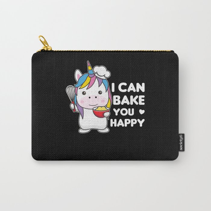 I Can Bake You Happy Sweet Unicorn Bakes Carry-All Pouch