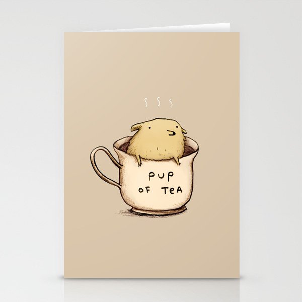 Pup of Tea Stationery Cards