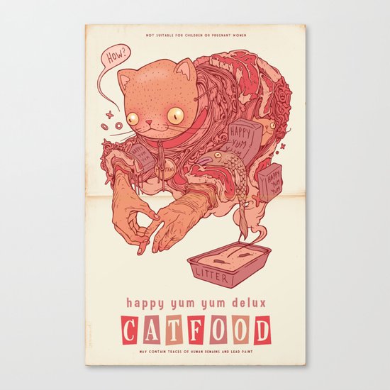Happy Yum Yum Delux Canvas Print