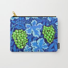William Morris Grapevine Tapestry, Cobalt Blue and Green Carry-All Pouch