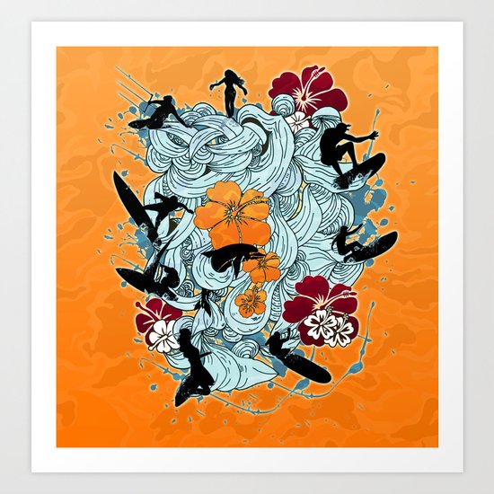 Waves Art Print