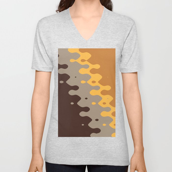 Fall curves V Neck T Shirt