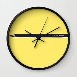 Make your mark pencil Wall Clock