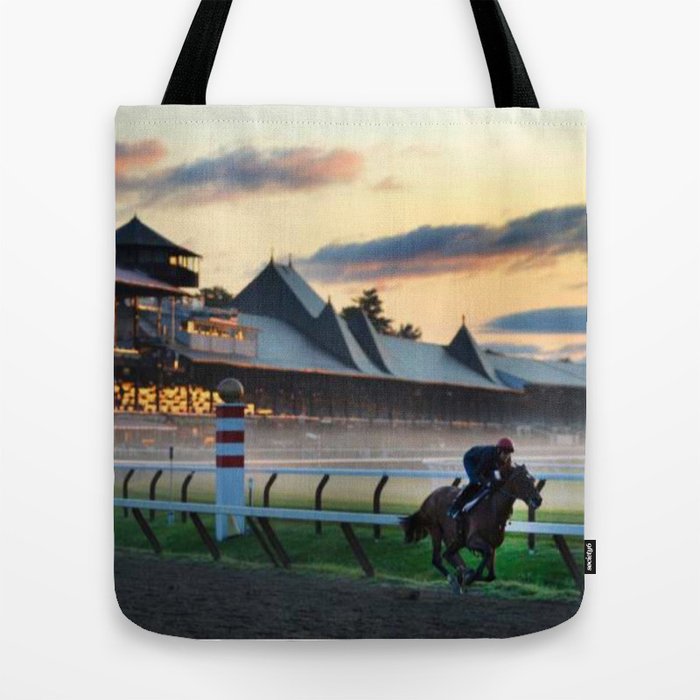Saratoga Springs Race Course Tote Bag by maddie12omalley