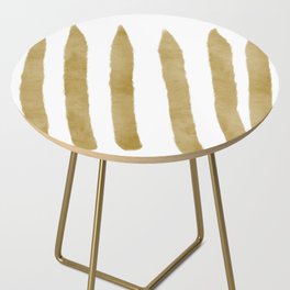Watercolor Vertical Lines With White 48 Side Table
