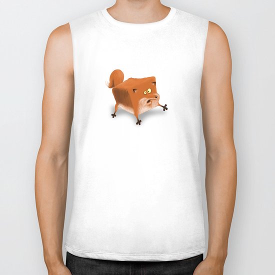 Box in a Fox Biker Tank