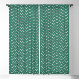Arrows - Green + Pink Blackout Curtain