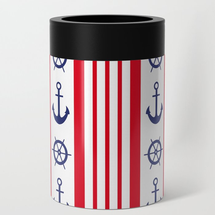 Nautical Pattern 2 Can Cooler
