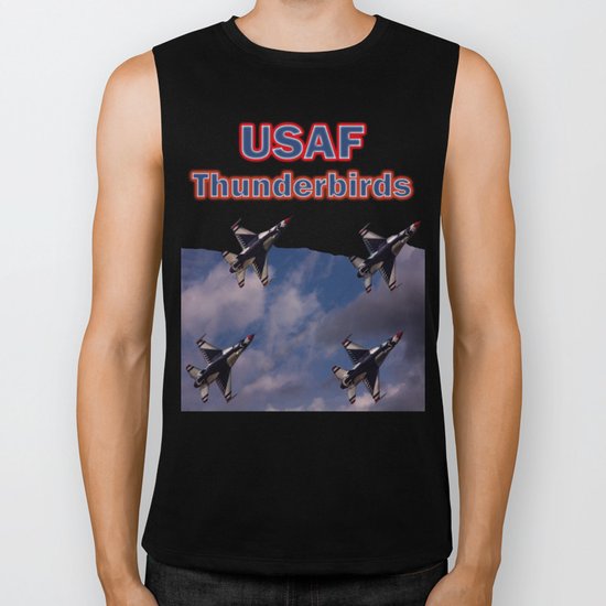 USAF Thunderbirds In Diamond Formation Biker Tank