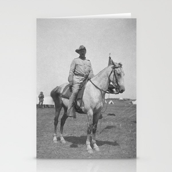 Colonel Theodore Roosevelt On Horseback - New York - 1898 Stationery Cards