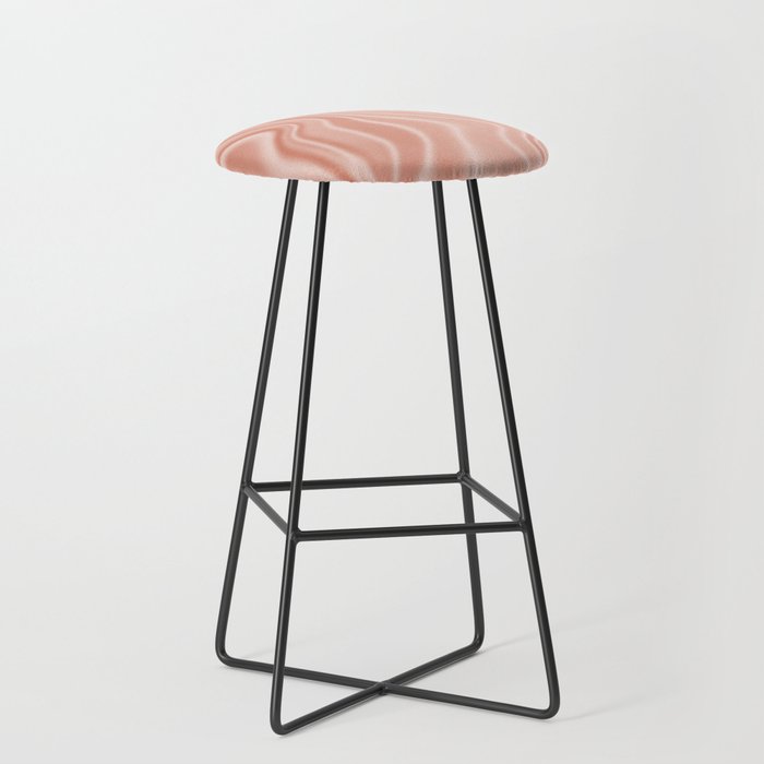 Blush Silk/Satin Effect Pink Bar Stool