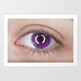 Purple Eye Art Print