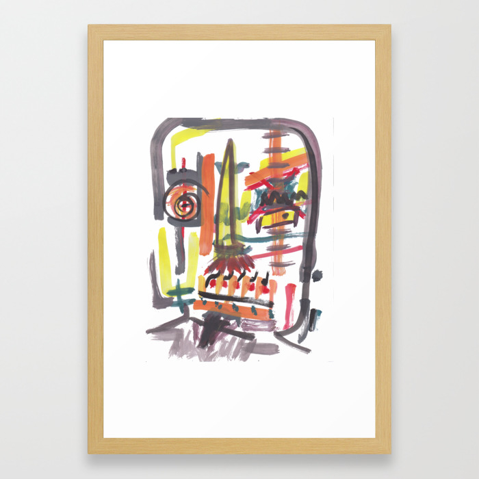 Abstract Portrait 66 Framed Art Print By Luisvoca Society6